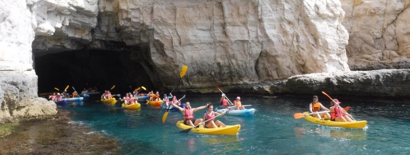 Kayak en Cabo de Gata
